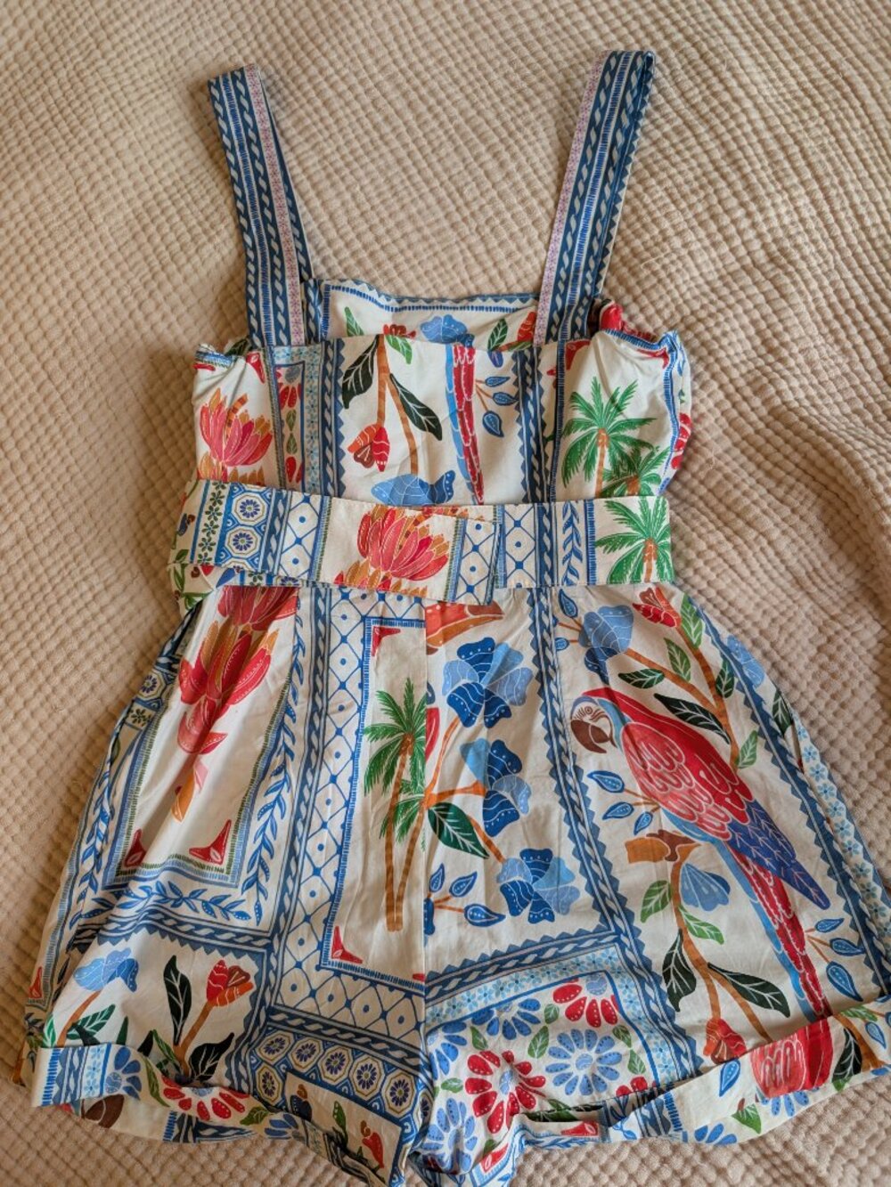 Farm Rio tropical print romper | size S - Picture 2 of 8
